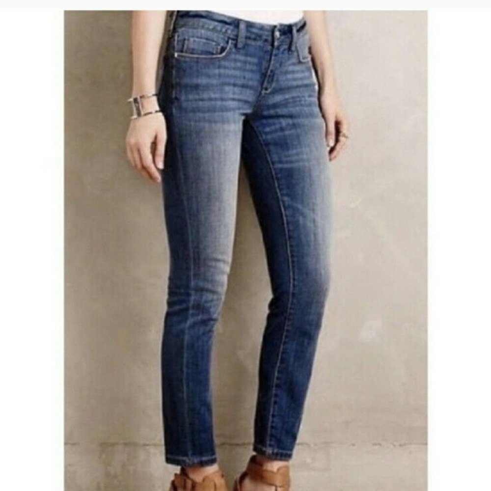 Pilcro & the Letterpress Jeans Parallel Selvedge Straight Mid Rise 28x32.5"